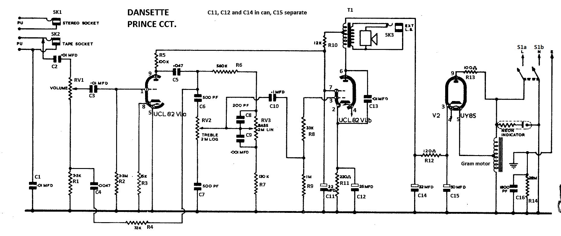 Record Player Wiring Schematic