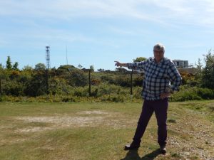 On top of the Isle of Wight aerial site