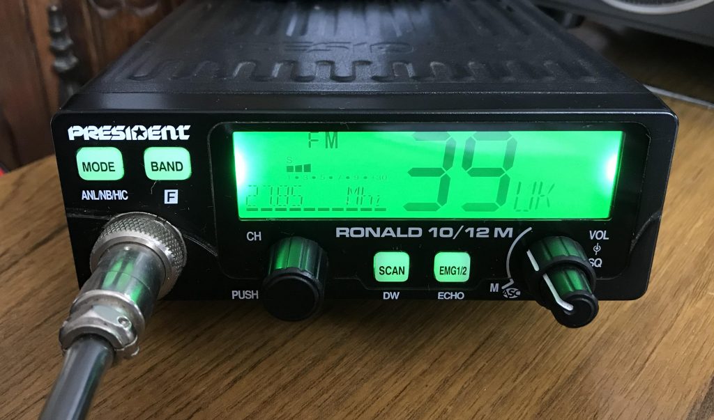 President Ronald 10/12 metre 10 and 12 metre plus CB transceiver