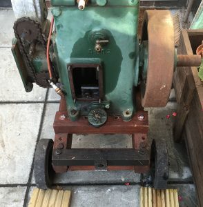 Lister D engine on the trolley