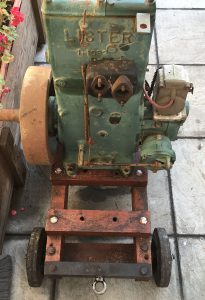 Lister D engine on the trolley