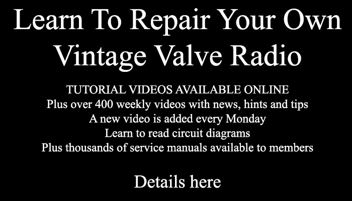 Learn hopw to repair your own vintage valve radio