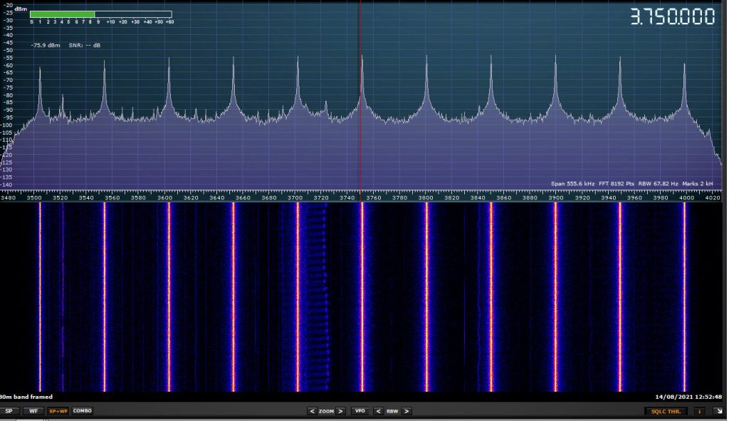 G4NSJ - SDRplay RSP2pro 80 metres