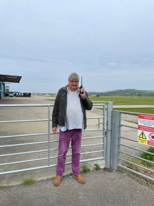 Me with radio at Shoreham Airport