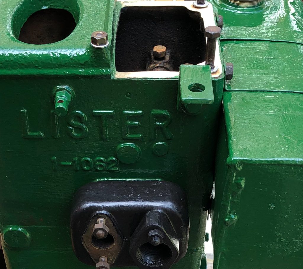 Lister D engine starter fuel tank bracket