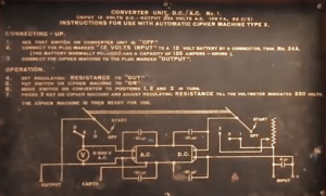 Instructions power supply For TypeX machine.