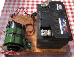 Alternator and battery trolley