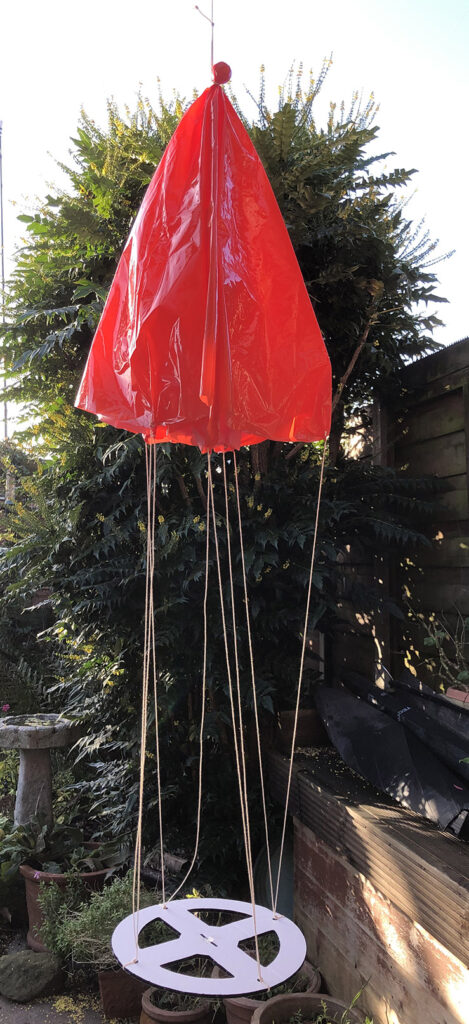 The weather balloon parachute