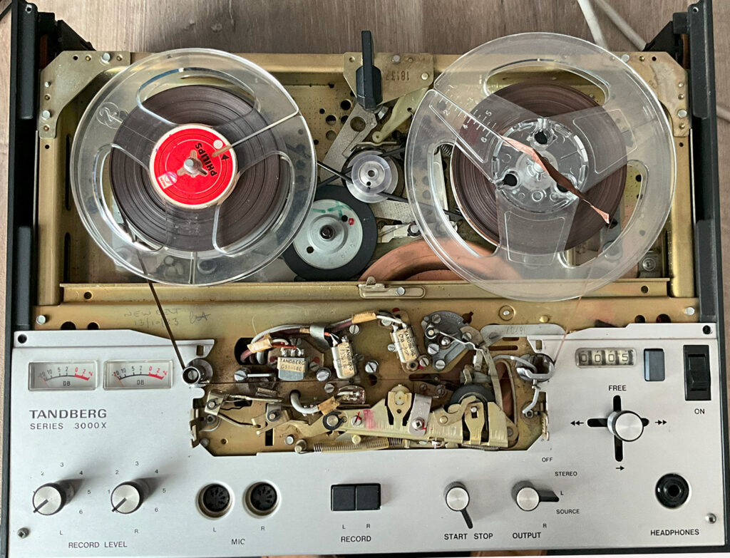 Tandberg 3000X series reel to reel tape deck