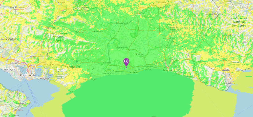 6 metre repeater coverage map