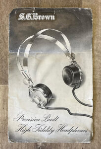 S. G. Brown Headphones.