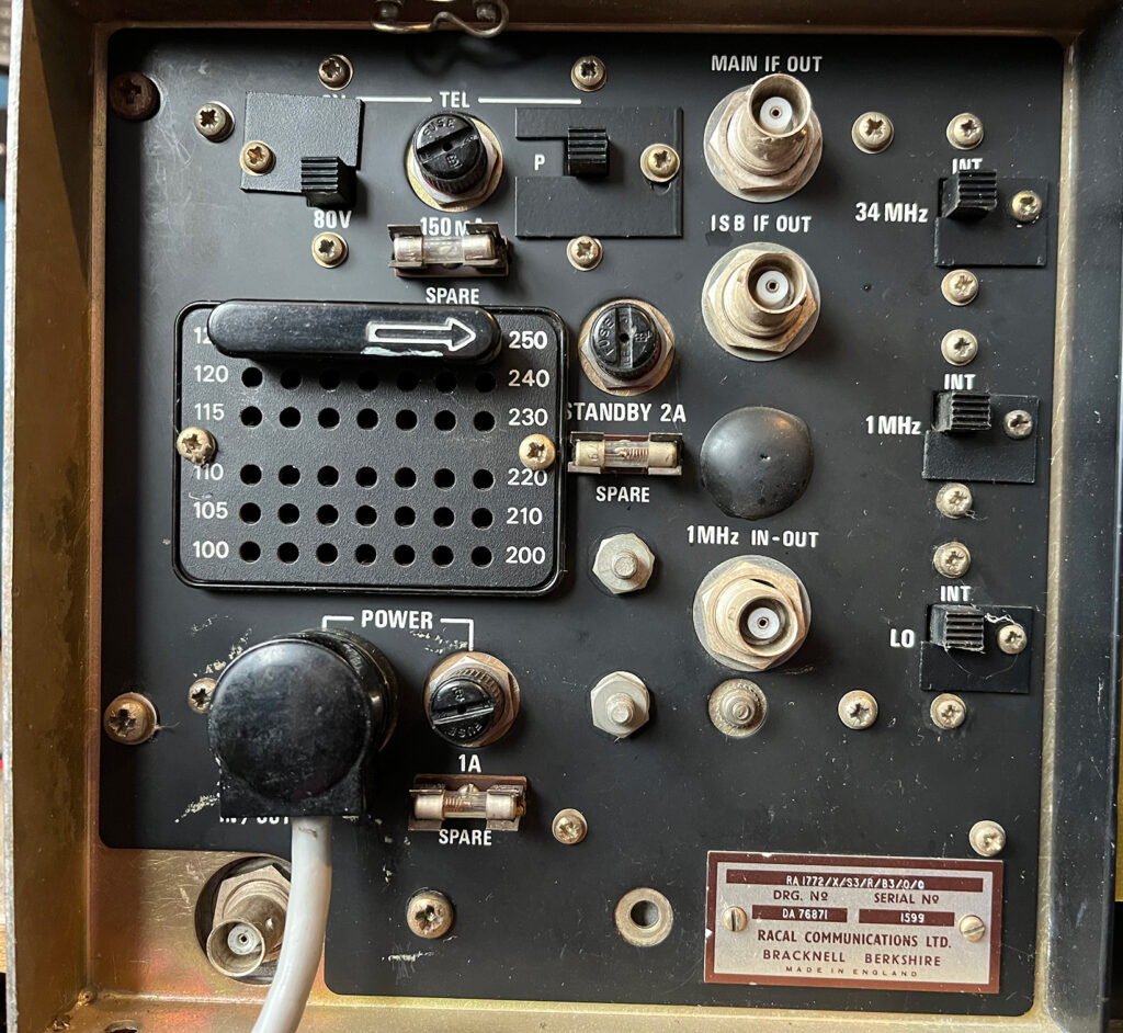 Racal RA-1772 comms receiver