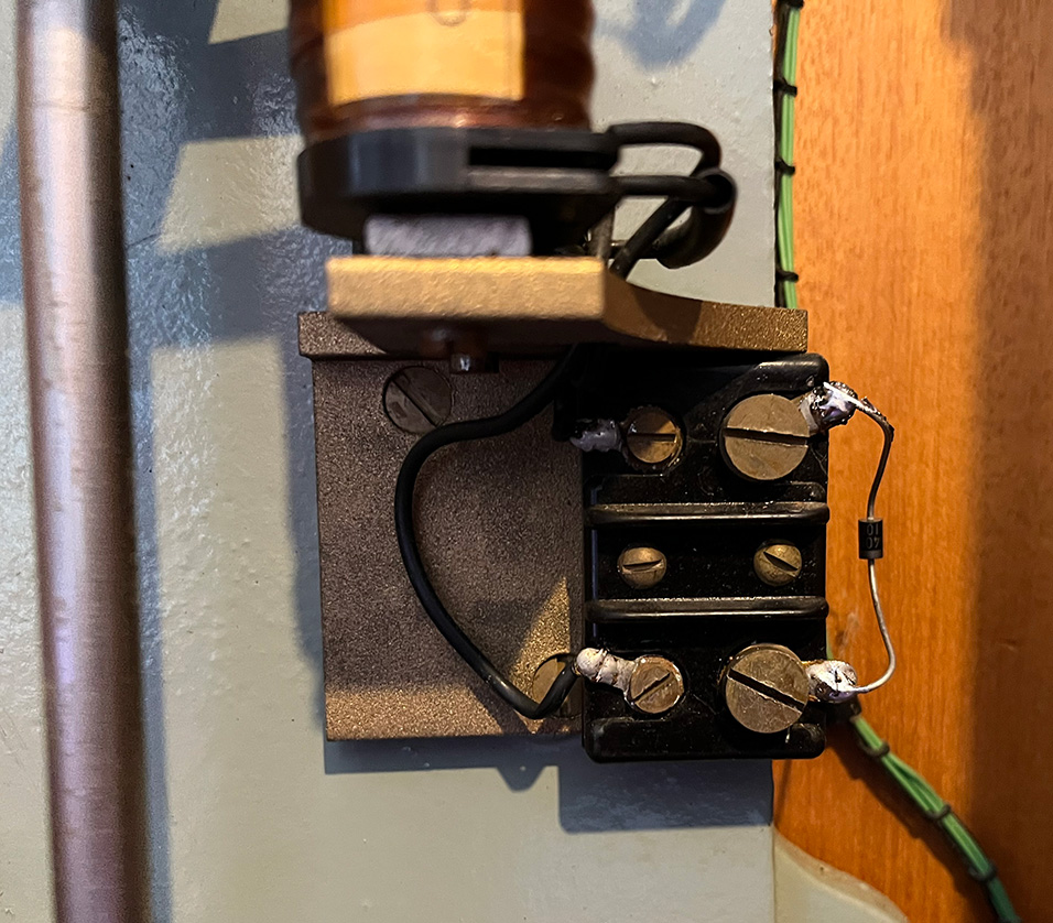 GPO Master Clock 36 pendulum drive magnet diode