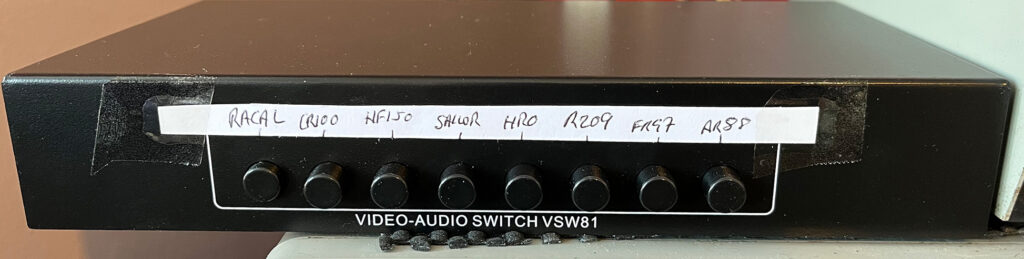 Aerial switching unit